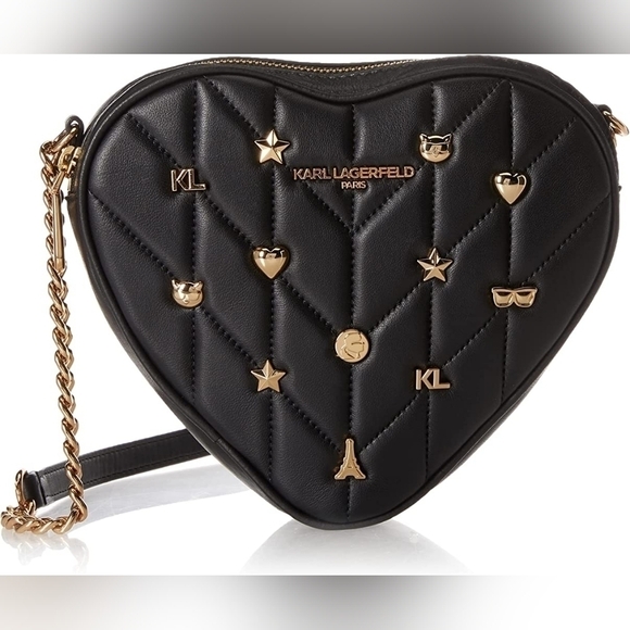 NWT Karl lagerfeld heart shaped Crossbody - Picture 1 of 9